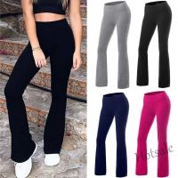 【hot sale】◈♕◘ C04 Yoga Pants Women Korean Slim High Waist Wide Leg Sweatpants Gym Sport Jogger Leggings Flare seluar slack wanita