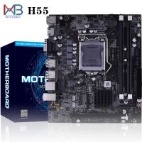 เมนบอร์ด H55 LGA 1156หน่วยความจำ DDR3สำหรับ Intel LGA156เมนบอร์ดคอมพิวเตอร์ตั้งโต๊ะ I3 I5 I7 Xeon ที่ X3470 Placa Mae