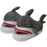 Cute Plush shark Slipper winter Indoor Winter Keep indoor Warm Cotton Slippers Funny Ladies 2021 Warm women Lovely Girl Cartoon