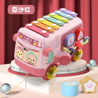 New Baby Eight Tone Toy Piano6Months Toys for Children and Babies0-1-3Year-Old Early Childhood Education Music Bus Knock