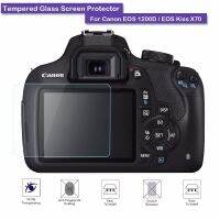 2Pcs 9H กระจกนิรภัยป้องกันหน้าจอ LCD Shield ฟิล์มสำหรับ Canon EOS 1200D1300D1500D Kiss X70อุปกรณ์เสริมสำหรับกล้อง