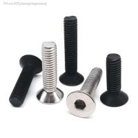 M1.6 M2 M2.5 M3 M4 M5 M6 304 Stainless Steel Black grade 10.9 Hexagon Hex Socket Head Flat Countersunk Allen Bolt Screw