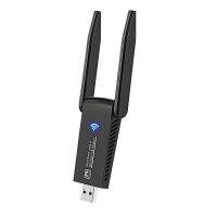 1300Mbps อะแดปเตอร์ Wifi USB ฟรีไดร์เวอร์การ์ดเน็ตเวิร์ก USB3.0ตัวรับสัญญาณ Wi-Fi 2.4Ghz และ5Ghz ไร้สายความถี่คู่