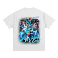 【แฟชั่นแขนสั้นผ้าฝ้าย】 DJY NBA LaMelo Ball T shirt Fan Short Sleeve Sport Tops Round Neck Training wear Unisex Tee Plus Size เสื้อยืดผู้ชาย