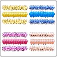 （koko party supplies） ลูกโป่งทรงกลมแวววาวสีทอง,ลูกโป่งทรงกลมทองคำสีกุหลาบกระดาษสีนิ้วน้ำยาง12ลูกจำนวน30ชิ้นอุปกรณ์ตกแต่งงานเลี้ยงวันเกิด