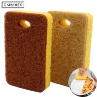 Double-sided Cleaning Sponge Household Descaling Clean Rub Pot Kitchen Wipe Dishwashing Sponge Cloth Dish Cleaning Towel Gadget Dish Cloth  Towels