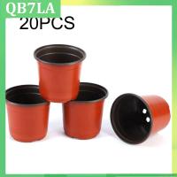 20pcs Garden Planter Nursery Plant Grow Pots Cup for Flower Plastic Pot Gardening Tools Home Tray Box Grow Pots QB7LA Shop