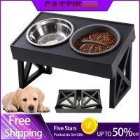 Protect pet cervical spine Adjustable Height Feeding cats dogs Dish Bowl Medium Big Elevated Food Water Feed Lift Table Stand Edge Corner Guards