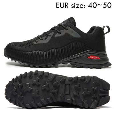 Mens Trail Running Shoes Outdoor Lightweight Non Slip Hiking Sneakers For Walking Fashion Camping Trekking Athletic Footwear