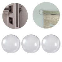 6pcs Silicone Wall Protector Door Handle Bumper guard stopper Non-slip Sticker Crash Pad for furniture cabinet door hardware Decorative Door Stops