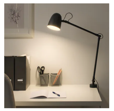 Work/wall lamp, black