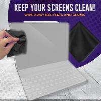 【CW】Microfiber Computer Cleaning Cloth Dust Proof Notebooks Laptop Keyboard Cloth Film Cover Screen Cleaning Palm Bl Y8Z5