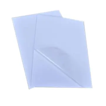 10Pcs A4 Clear Transparent Film Self Adhesive Sticker Paper For