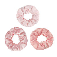 100 Mulberry Silk Scrunchie Pack by 3pcs 4cm Big Hair Bands for Women Fashion Girls Hoop Hair Accessories