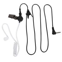 5X Straight Listen Only Transparent Flexible Acoustic Tube Earpiece 3.5mm Earphone Headset Mono Jack for Walkie-Talkie