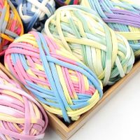 Cotton Flat Thread DIY T-Shirt Yarn Crochet Candy Colors Sewing &amp; Knitting Supplies Materials for Bag Slippers Sandals Handmade Knitting  Crochet