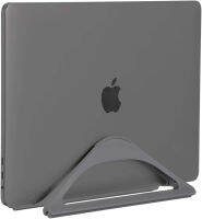 HumanCentric Vertical Laptop Stand for Desks (Space Gray) | Adjustable Holder to Dock Apple MacBook, MacBook Pro, and Other Laptops to Organize Work &amp; Home Office