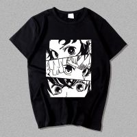 ราคาถูกเสื้อยืดแขนสั้นพิมพ์ลาย Demon Slayer สําหรับผู้ชายและผู้หญิงS-5XL