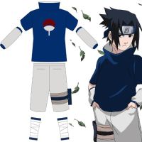 7C10 ชุดซาสึเกะ จากการ์ตูน นารูโตะ นินจาจอมคาถา นินจา Dress for Sasuke Suit Naruto Shippuden Costume Anime Cosplay Outfit 7C213.1 7C213.2 7C213.3