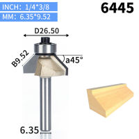 Huhao ดอกกัดเราเตอร์แบบหัวสว่าน1/4 "1/2" ก้านสำหรับดอกสว่านโนสม้าไม้45องศาเครื่องมือซีเอ็นซีงานไม้ดอกกัดแบบฟันคู่1ชิ้น