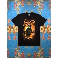 ผ้าฝ้าย 100%?SLAYER เสื้อวง Slayer สินค้านำเข้า ลิขสิทธิ์แท้S-3XL  QYN5