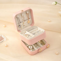 Display Ring Case Box PU Leather Organizer Necklace Storage Earrings