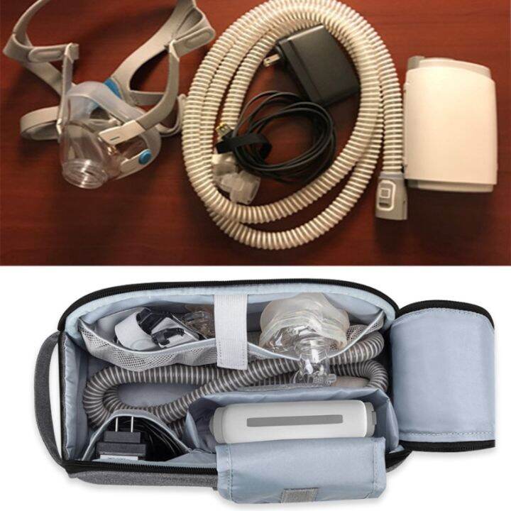 ที่จัดระเบียบการท่องเที่ยว-cpap-ขนาดเล็กกระเป๋าหิ้วอุปกรณ์-cpap-พกพาและอุปกรณ์กระเป๋าเก็บของสำหรับใช้ในบ้านและการเดินทาง