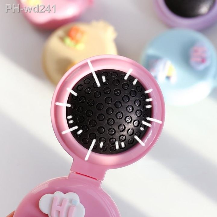 1pc-kawai-floding-hair-comb-brush-air-bag-comb-with-mirror-pocket-portable-travel-air-cushion-comb-head-massager-makeup-tools