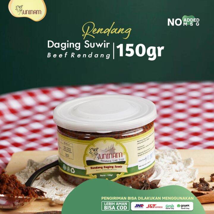 Rendang Daging Suwir 150gr / Rendang Sapi Makanan Kemasan Rendang ...