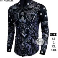 KEMEJA 8.8 Long Sleeve batik Shirt size Ml xl xxl xxxl (Code 143)