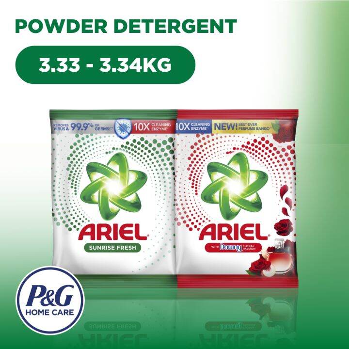 Ariel Powder Detergent Sunrise Fresh Floral Passion 3.33KG 3.34KG