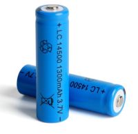 ถ่านชาร์จ AA 14500 3.7V 1300 mAh พร้อมส่ง ราคาสุดคุ้ม แบตเตอรี่ลิเธียมไอออนแบบชาร์จไฟได้ 1 ก้อน