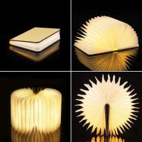 ▼ Decorative Lights RGB Book Lamp 3D Folding Night Light Desktop Multicolor Creative Book Lamp Gift For Bedroom Bookstore Art Deco