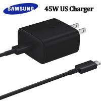 Samsung 45W Fast Charger PD Super Fast Charging Adapter For Galaxy Z Flip Fold 5 4 3 2 S20 S21 S22 S23 Note 20 Ultra 10 Plus A73