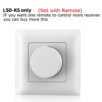 【New-store】 GUPURUN AC Triac LED Dimmer 220V 230V 110V ไร้สาย RF Dimmable Knob Switch พร้อมรีโมทคอนโทรล2.4G สำหรับหลอดไฟ LED สีเดียว