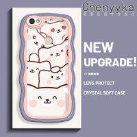 เคส Chenyyyka สำหรับ Xiaomi Redmi โน๊ต5A Y1การ์ตูนลูกสุนัขสุดสร้างสรรค์ลายคลื่นเคสมือถือโปร่งแสงแฟชั่นน่ารักป้องกันเลนส์กล้องปลอกซิลิโคนนิ่มเคสกันกระแทกแบบใส