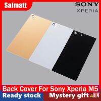 Salmatt กระจกที่อยู่อาศัยด้านหลังฟิล์มป้องกันสำหรับโซนี่ E5603 M5 Xperia E5633กาวแก้วฝาหลัง5.0นิ้วพร้อมการเปลี่ยน NFC