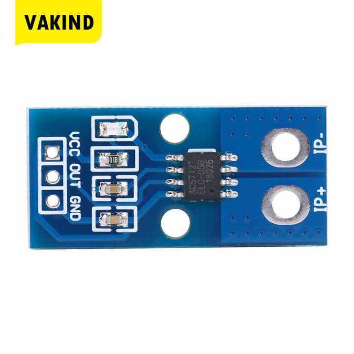 ACS724 Hall Current Sensor Electronic Module DC 5V Single Voltage Work