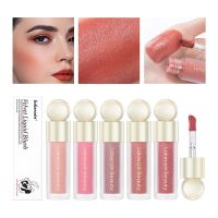 Lakerain Velvet Matte Blusher 5 Colors Lasting Natural Cream Cheek Tint Professional Easy To Color Orange Peach Blush Makeup