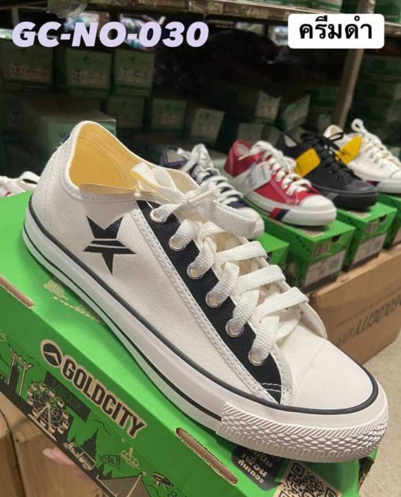 รองเท้าผ้าใบโกลซิตี้-goldcity-สินค้าขายดี-รุ่น-no-030-พร้อมกล่อง-size-39-45