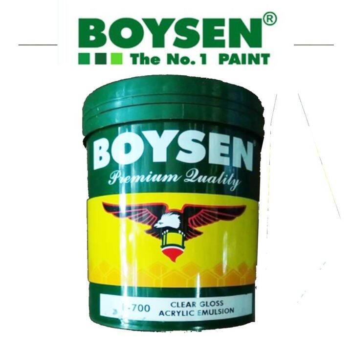 DANGH Boysen Permacoat Latex White Acrylic Paint Gallon Size 4 Liters