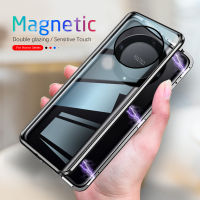 ° 360 Kes ฝาพับแม่เหล็กไฟฟ้า,Magic5 Lite 5G สองด้าน Melindungi กระจก Honer Magic 5 5 5 Lite Magic5Lite เคสตุ้งติ้งโทรศัพท์