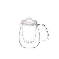 Factory Outlet 560ML Glass Teapot With Lid Empty Glass Cup Round Glass Cup