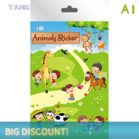 ?【Lowest price】TANG นำมาใช้ใหม่ DIY หนังสือสติกเกอร์ปริศนาการ์ตูนสัตว์ทะเลไดโนเสาร์ยูนิคอร์นการเรียนรู้ความรู้ความเข้าใจมอนเตสซอรี่ของเล่นสำหรับเด็กของขวัญ