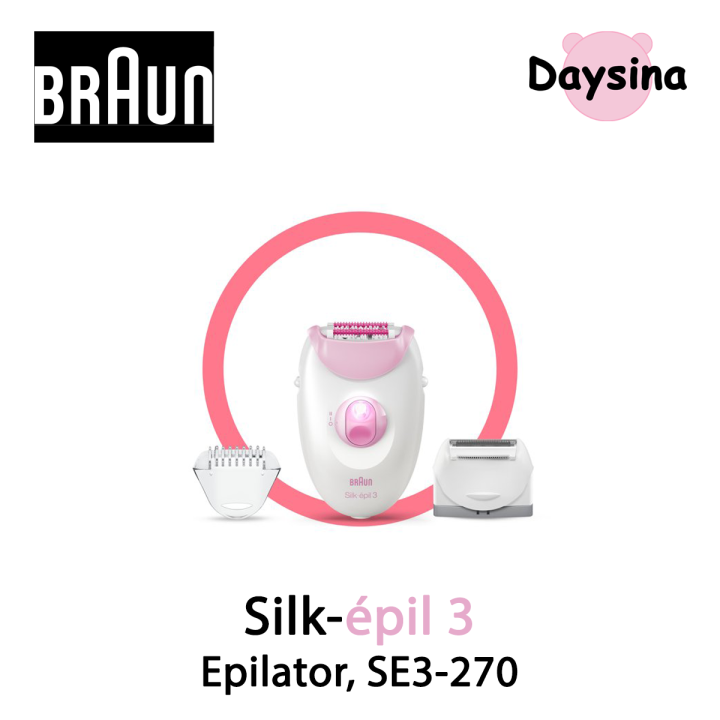 Braun Silk-epil 3 Epilator SE3-270, Long-Lasting Hair Removal | Lazada ...