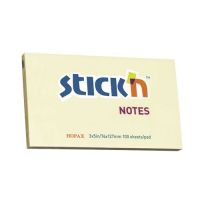 กระดาษโน้ตกาวในตัว STICKN #21009 ขนาด 3x5 นิ้ว สีเหลืองพาสเทล (PC)