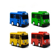 Cartoon TAYO Bus Kids Toys Mini Pull Back Car Korean Anime Model Bus Toy