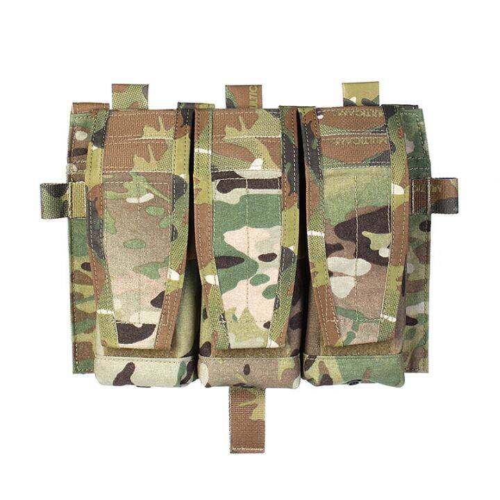 Idogear Pew Tactical Avs Triple Magazine Pouch Detachable Flap M4