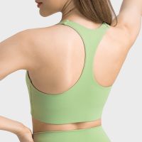 New High-Strength Shockproof Sports Underwear One-Piece Yoga Jacket Fixed Chest Pad Workout Bra