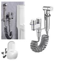 Toilet Bidet Sprayer Attachment Kit Adjustable Water Pressure With Hose For Washing Machine And Toliet Bathroom Faucet Spray